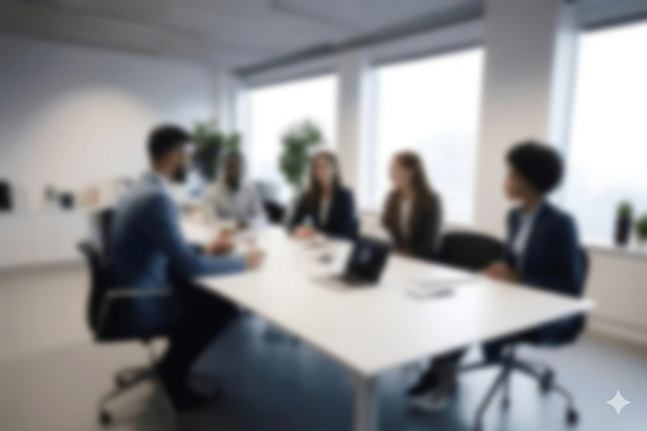 Professional meeting between charity trustees